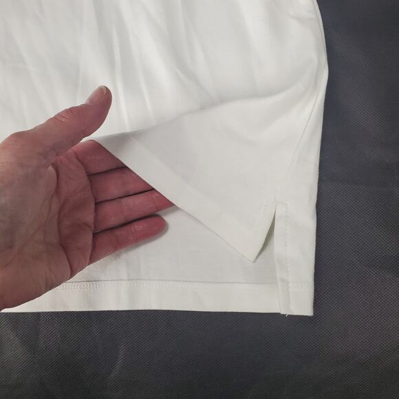 Lane Bryant Pretty & Perfect Cotton White Shirt Sz 26/28 4XL Mnimalist Basic NWT - Picture 6 of 13